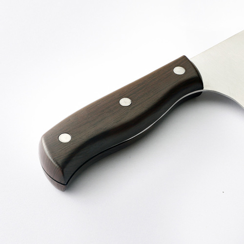Stainless steel home kitchen knife, handle-covered, for cutting vegetables and meat, card-insert packaging knife