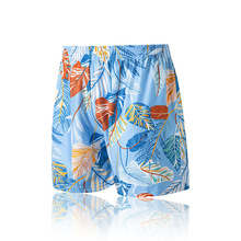 新款夏威夷沙滩裤港风印花男士五分泳裤大码宽松海边度假休闲短裤