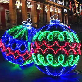 LED造型灯 户外发光企鹅3D圆球公园景观灯光节LED造型灯