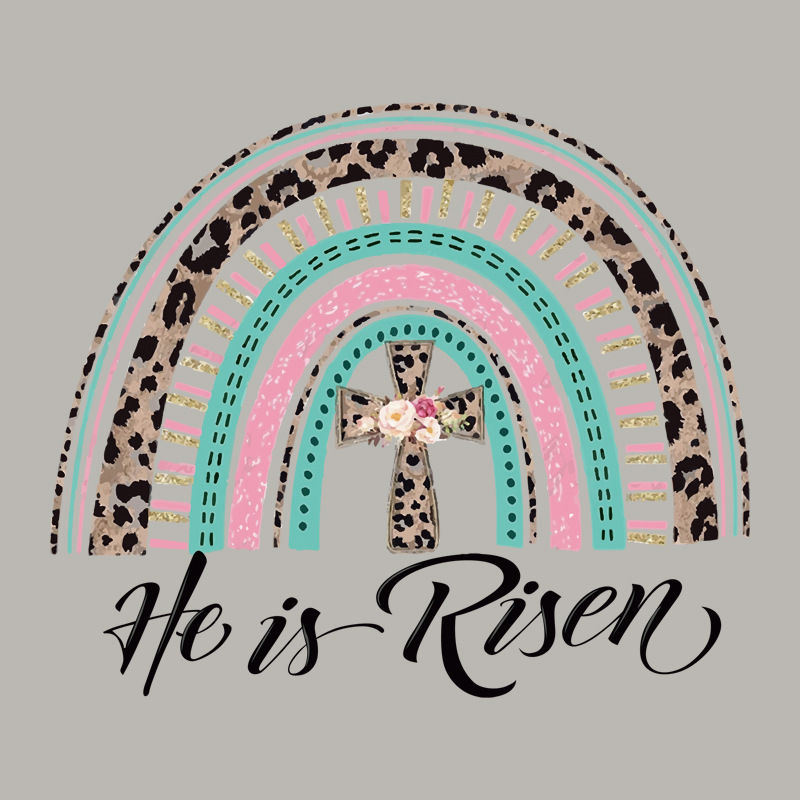 亚马逊货源复活节彩虹十字架服装柯式烫画贴高弹耐水洗熨烫贴