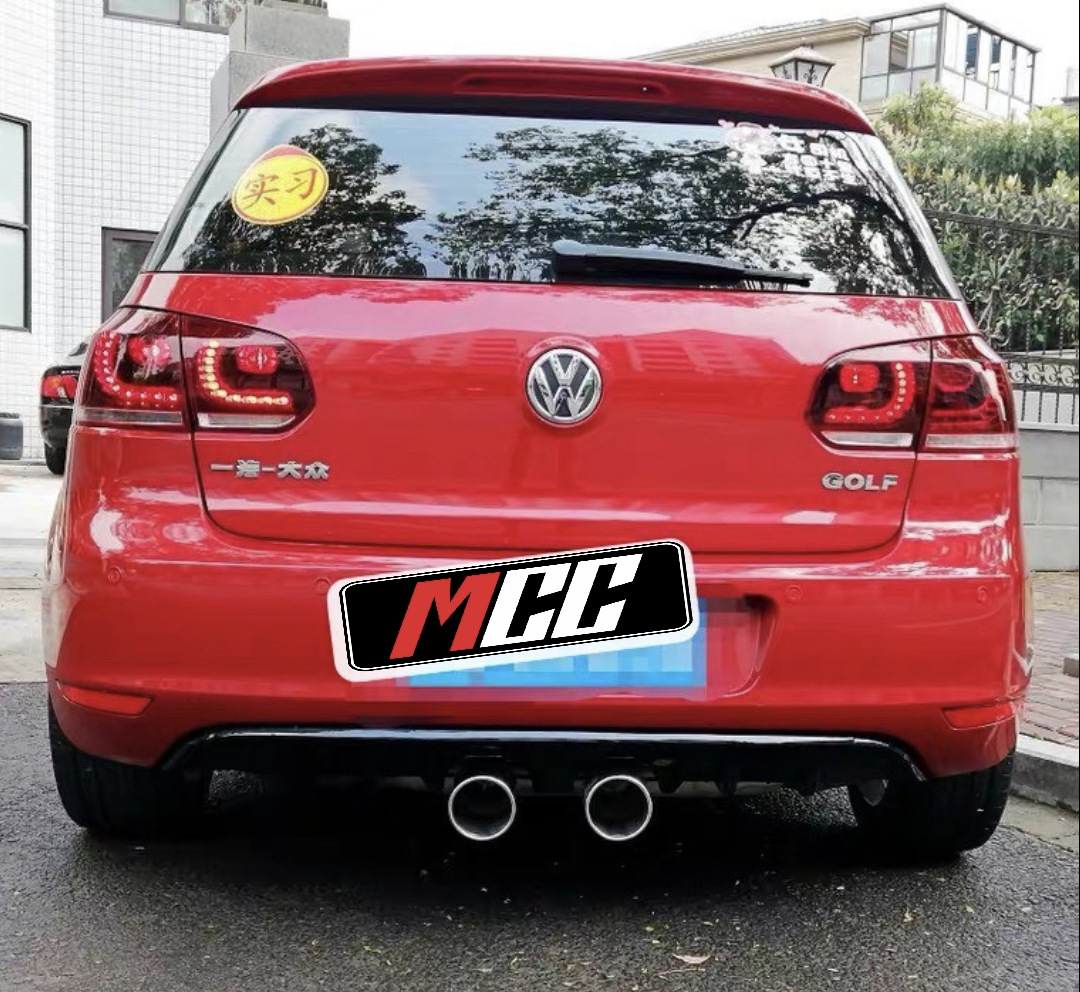 Suitable for 09-13 Golf 6 Rear Lip Ordinary High 6 Modified R20 Medium Exhaust Rear Lip Encircling Flow