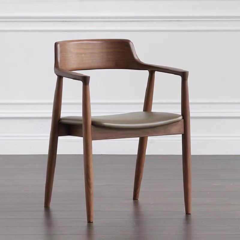 Nordic Solid Wood Chair Hiroshima Chair Ash Wood Guest Computer Chair Hotel Dining Chair Backrest Chair Conference Room Office Chair