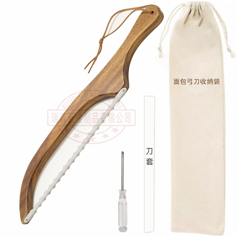 木製パンナイフ鋸トーストのこぎりパン切りトーストのこぎり簡易麺ナイフ切断用具法棒パン切断のこぎり|undefined