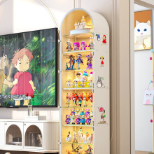 手办展示柜亚克力痛柜落地公仔泡泡玛特盲盒展示架玩具娃娃收纳柜