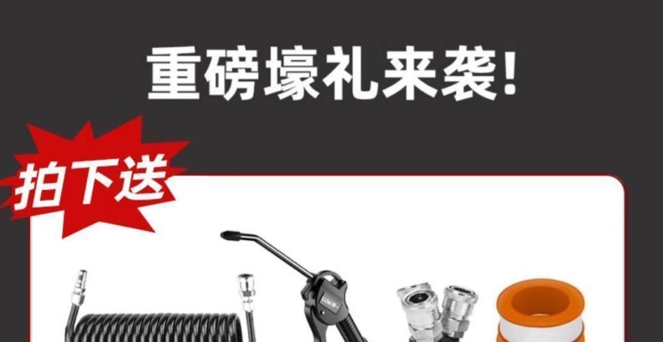 Air Compressor Pump Small 220V Oil-Free Low-Noise Industrial-Grade Woodworking High-Pressure Cross-Border