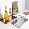 Scandinavian rectangular cup stainless steel, teapot, storage system, mirror effect