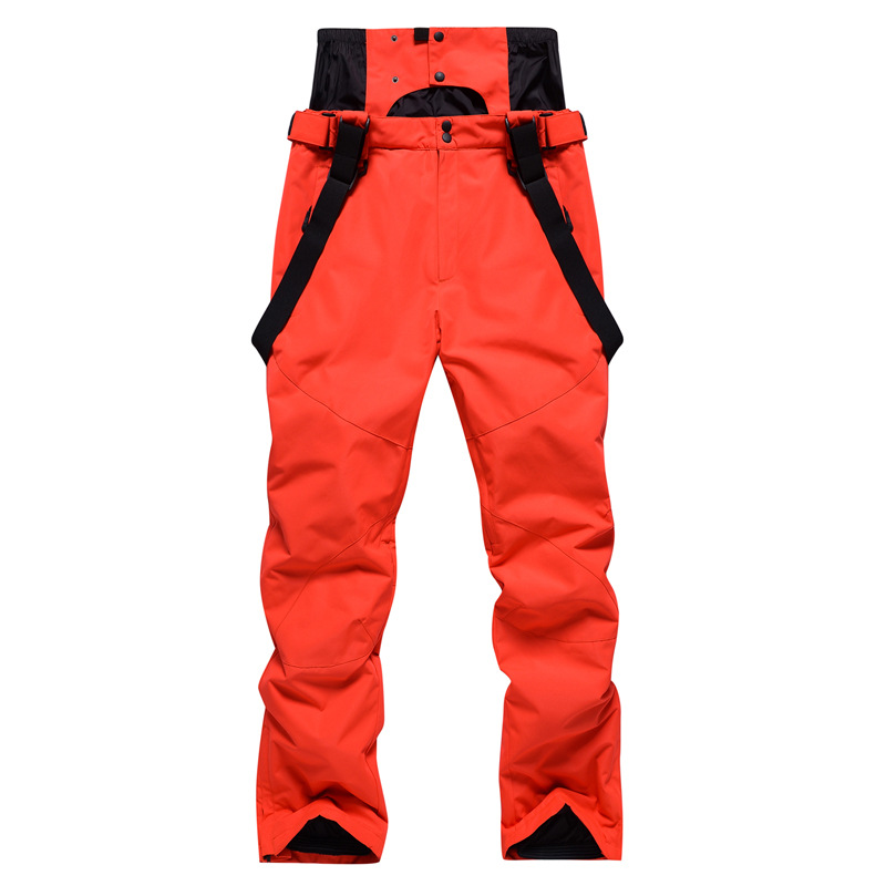 Pantalones de esquí para hombres y mujeres, talla grande, cálidos, de una sola tabla, de doble tabla, impermeables, a prueba de viento_voghion.com