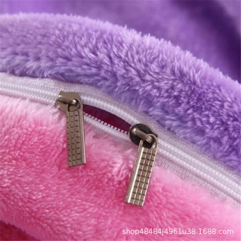 Flange edredón más edredón cubierta doble una sola pieza de lana de coral de doble cara de lana de invierno