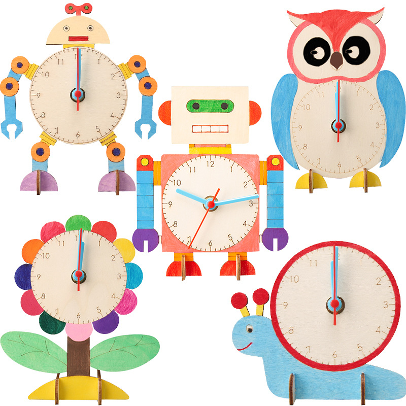 Física Tecnología pequeña producción DIY robot reloj hecho a mano paquete experimento científico invención vapor material didáctico