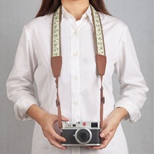 相机肩带适用富士索尼微单单反相机斜挎肩带复古肩带挂绳