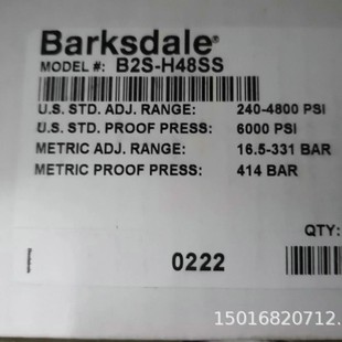 barksdale pressure switch B2S-H48SS free shipping physical in stock bargaining