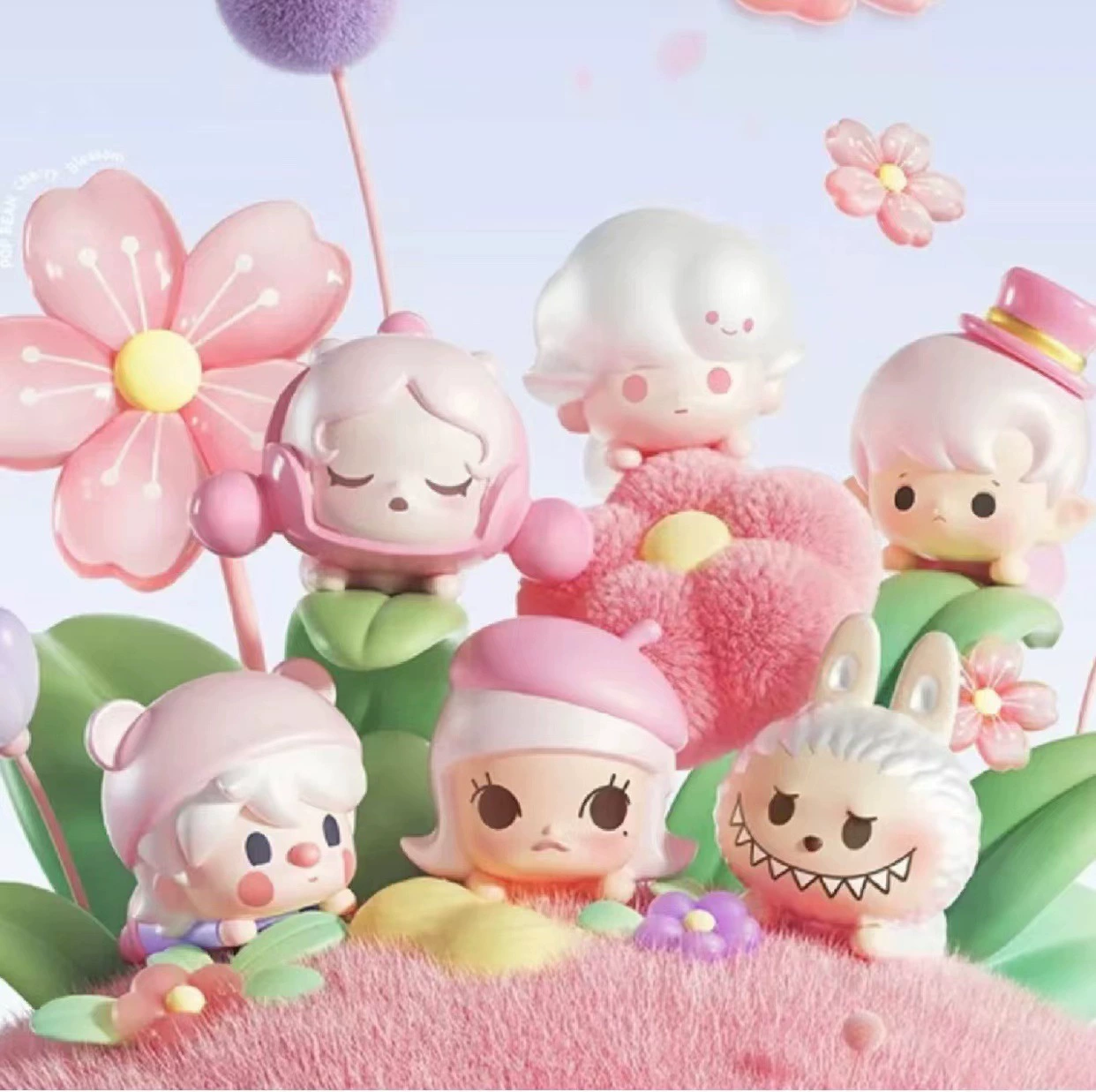 Bubble Matt Moe Metry Sakura Limited POPBEAN Bubble Moe Metry Third -generation Liezai серия мини-куклы