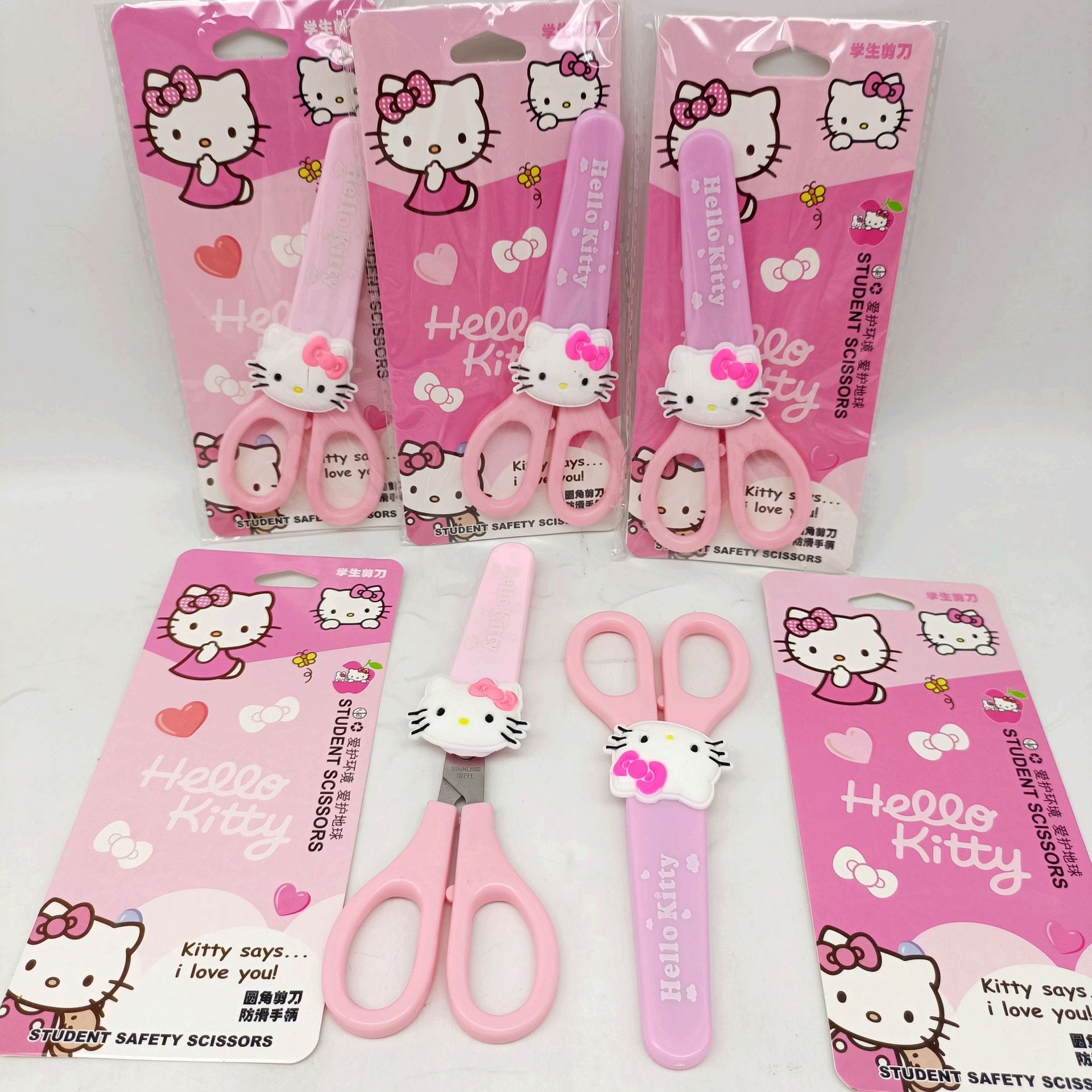 Nuevas tijeras de Kitty estudiantes como dibujos animados tijeras hechas a mano creativas tijeras de corte de alto valor al por mayor