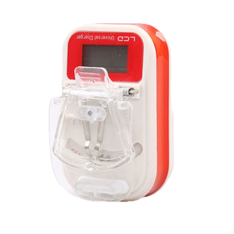 Cargador universal móvil de pie alto estándar europeo estándar americano LCD multifunción cámara auricular pantalla LCD cargador universal