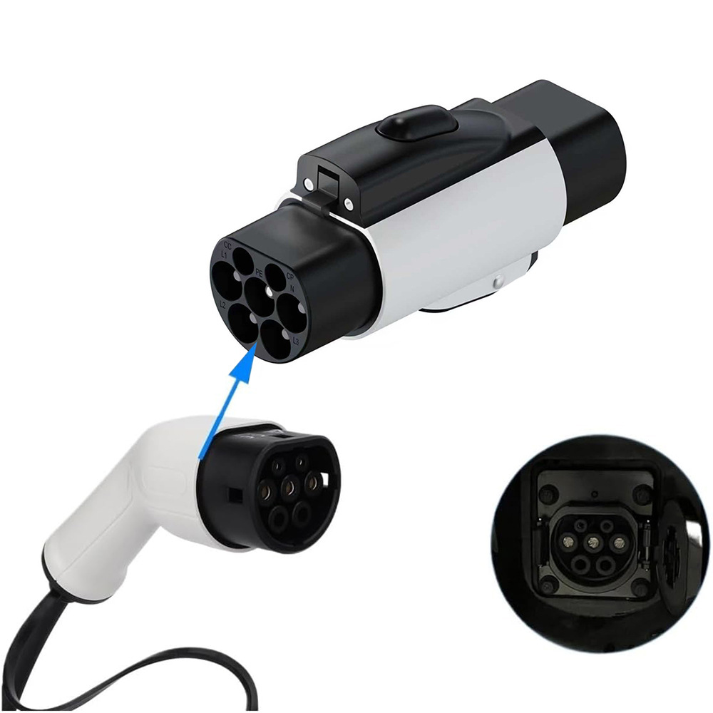 NTO Type2转GB/T适用于配备中国GBT充电接口汽车适配器7.2kW/22kW