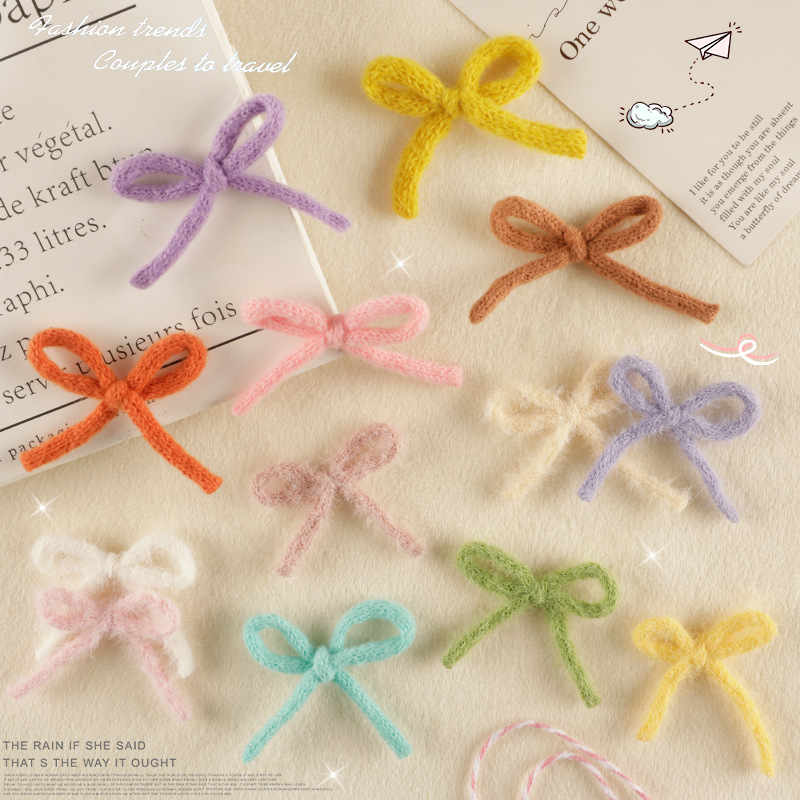 绣花袜鞋帽辅料装饰蝴蝶结刺绣手工diy发饰胸针徽章补丁贴