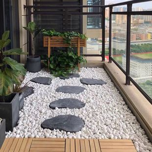 Courtyard Balcony Decoration 10 Landscaping White Stones 0 White Pebbles Garden Paving Landscape White Stones