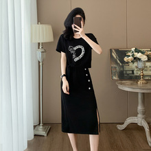 休闲时尚套装裙夏季显瘦气质减龄洋气韩版女神运动风半身裙两件套