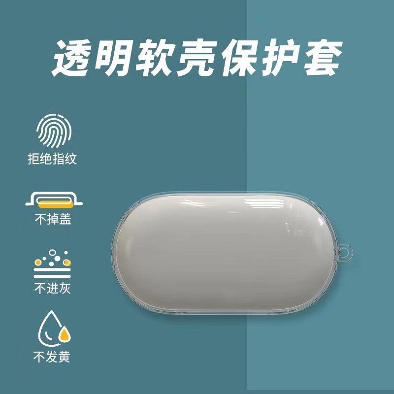 Suitable for Xiaomi Open Type Headphone Protective Case Transparent Xiaomi Bluetooth Headphone Case Simple Silicone Soft Case