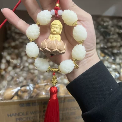 Car hanging — Charm, Peach Wood Car Decoration