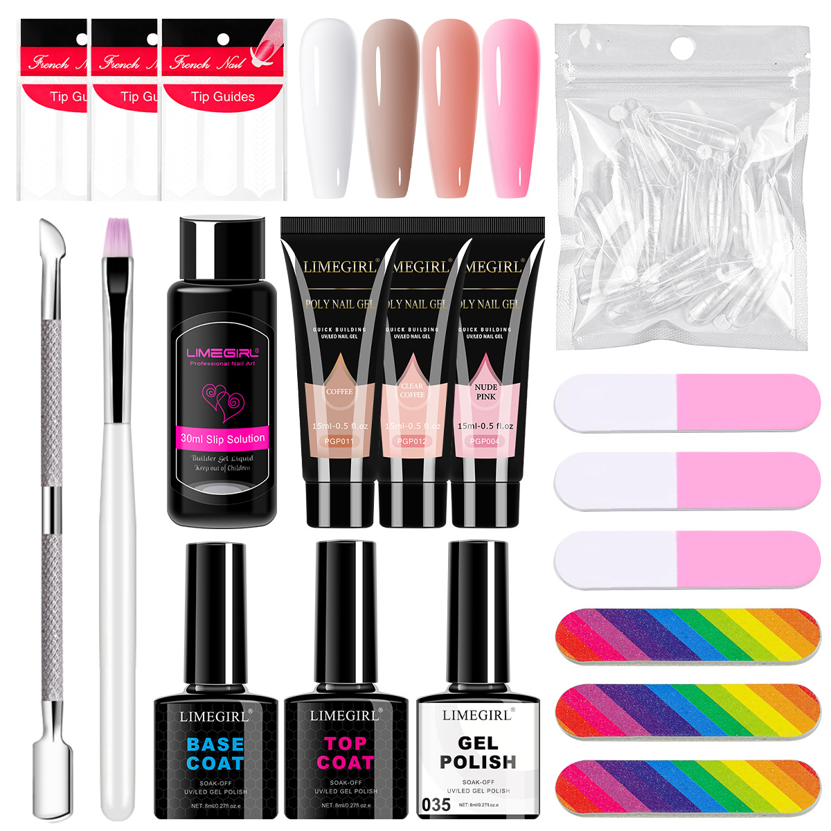 Set de Gel de Extensión Transfronterizo, Molde de Uñas sin Bandeja de Papel, Uñas de Gel de Extensión Rápida, Uñas de Extensión de Cristal para Fototerapia