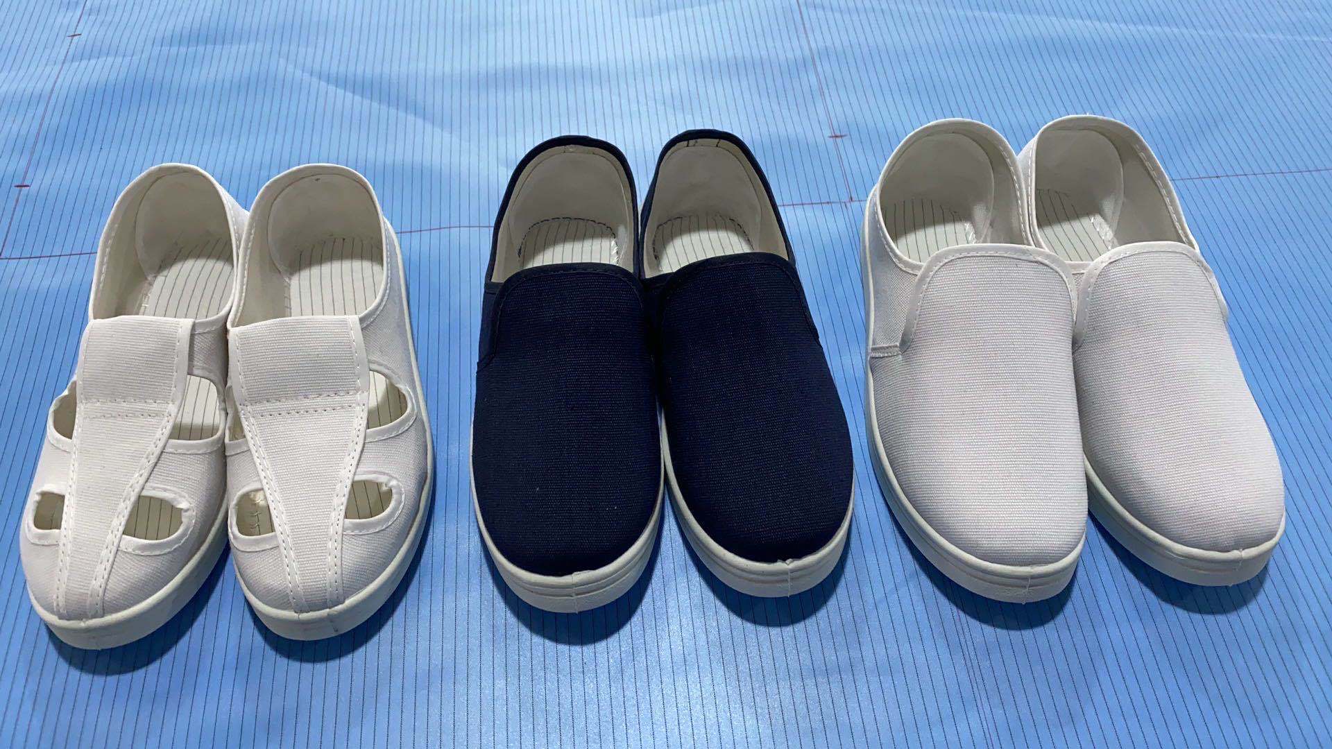 Anti-static Four-hole Shoes Canvas Four-hole Shoes Dust-proof Shoes Anti-static Work Shoes Dust-free Shoes