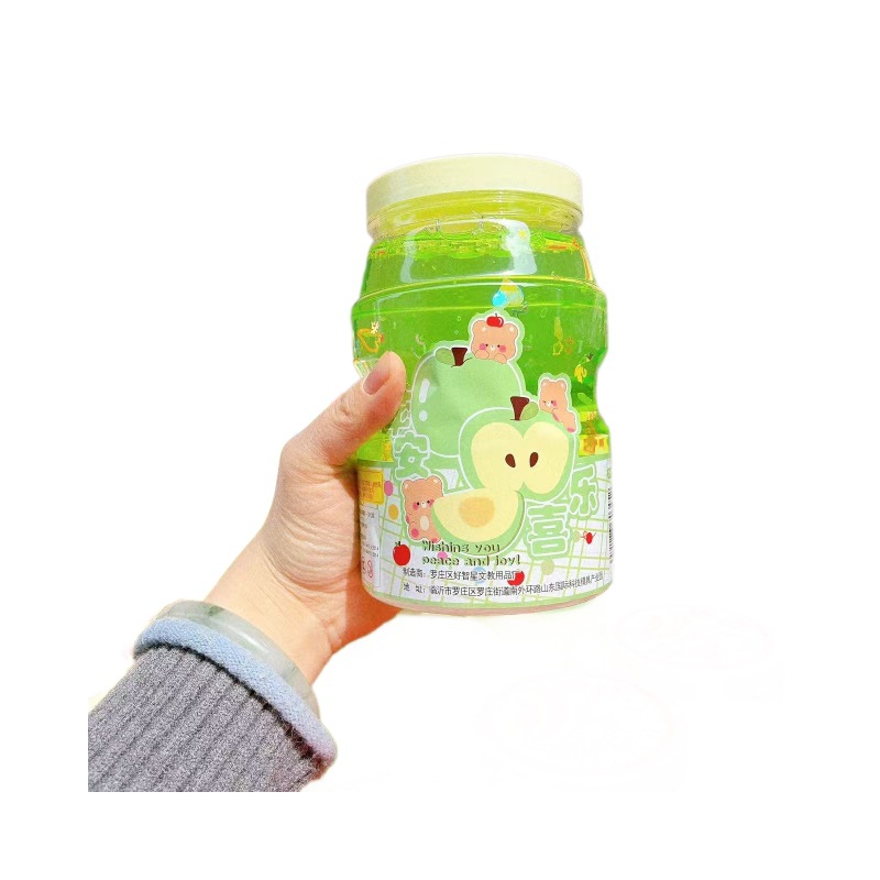 Gran capacidad de 1000 gramos de barro de cristal barro de color gran botella de barro espumoso de slime descomprimido juguetes infantiles hechos a mano lotes DIY