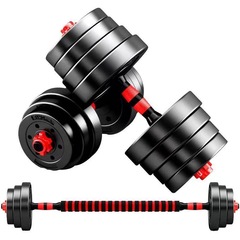 ダンベル男性家庭用バーベルは取り外し可能なゴムケトルベル運動トレーニング器具セット40kgセット