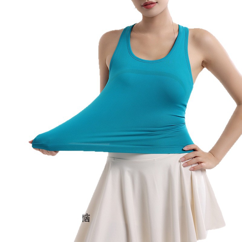 Primavera y verano a prueba de choques se reúnen fijos una taza deportiva chaleco de yoga de carácter I-Women belleza trasera aire permeable chaleco de fitness