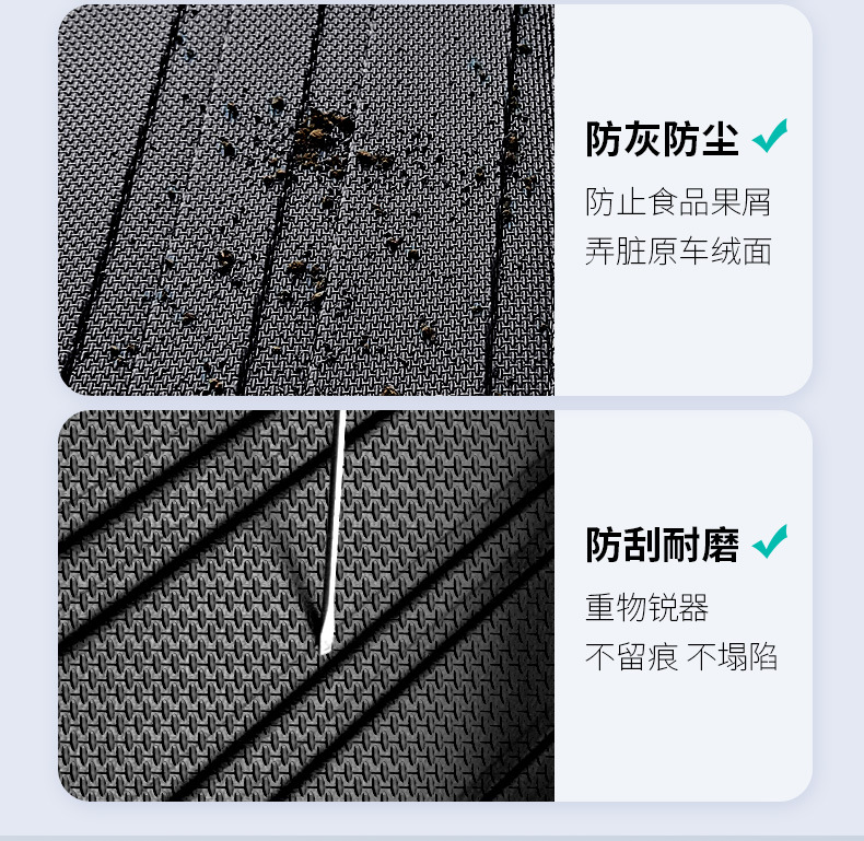 Tpe Full Model Special Car Tpe Rear Trunk Mat Environmentally Friendly High Edge Wear-Resistant Waterproof Full Surround Trunk Mat