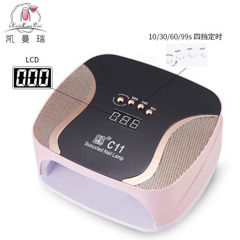 Lámpara de manicura de diamante 308W de alta potencia de manicura horneada UV luz de terapia de luz de velocidad de pegamento de manicura seco máquina de terapia de uñas transfronteriza