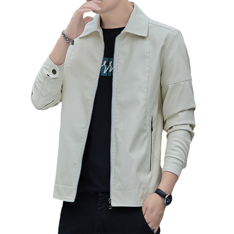 Herrenbekleidung Mode Business All-in-One Freizeitjacke Herren Leder Herren Japanische Mode Herren Reversmantel Herren_voghion.com