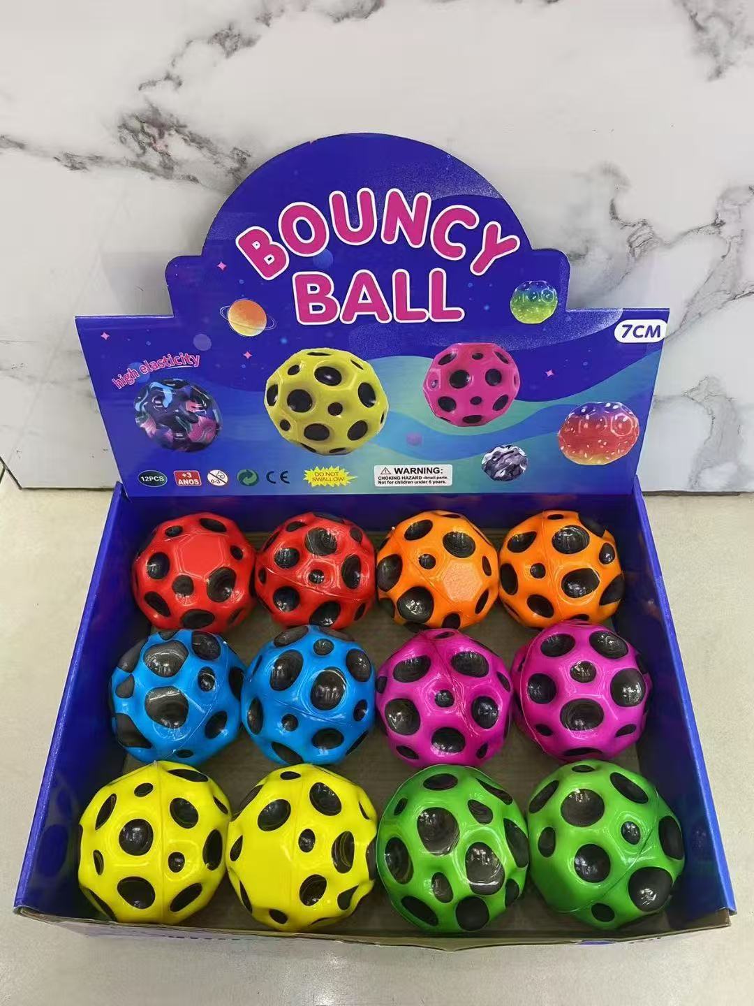 Moon Ball 7cm nuevo rompecabezas para niños súper bomba descompresión pu espuma de alta elasticidad bola divertida estudiante ventilación juguete