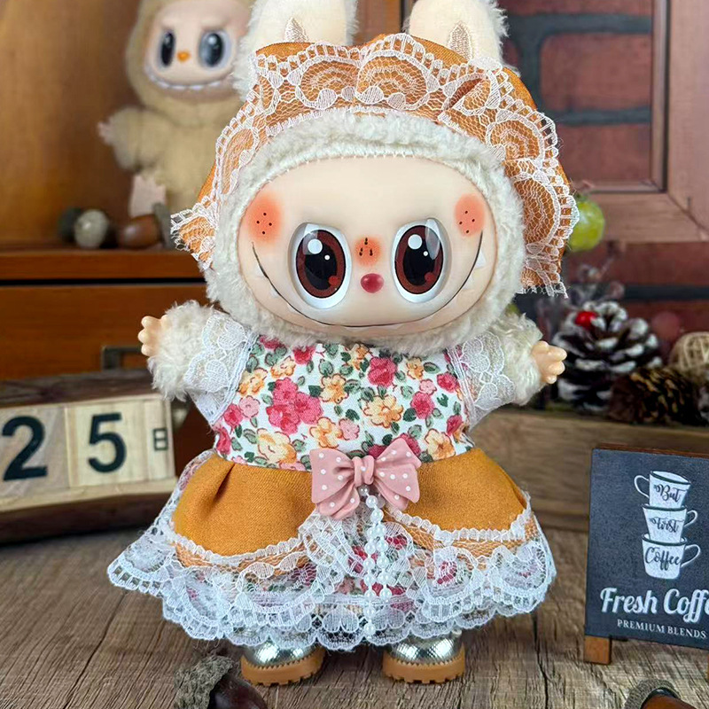 Labubuの子供服に適しています。布の服は17cm一二三代のセットの小さいアクセサリーに座っています。|undefined