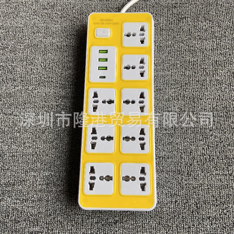 越南泰国菲律宾东南亚多孔位USB电源插座PD泰标马来墨西哥接线板