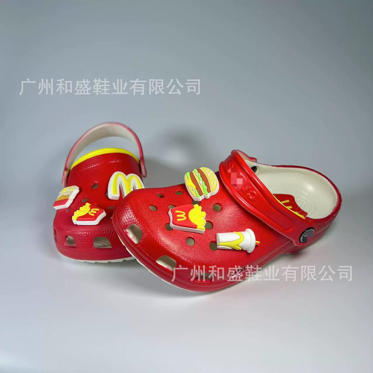 Эксклюзивная обувь Crocs для девочек McDonald's, пляжные сандалии для мальчиков и девочек, дышащие сандалии с закрытым носком.