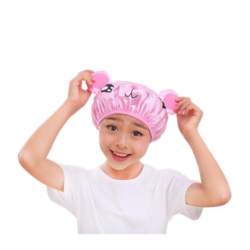 防水浴帽儿童宝宝洗澡帽干发帽淋浴帽子小孩子学生护耳朵头套头罩