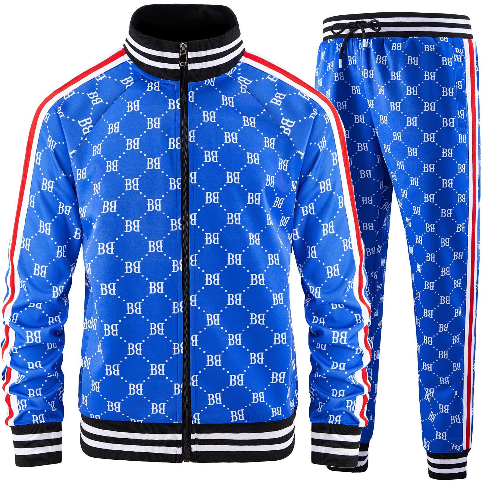 2025 Export New Sports Suit Trendy 3D Printing Fitness Sweatshirt Slim Zipper Cardigan Casual Suit for Men