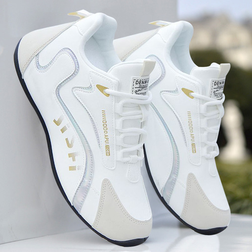 Men's 2025 New Fashion Trend All-Season Sports Style Versatile Soft Sole Comforty White Sneakers