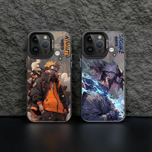 Naruto Popular Model Suitable for Apple 16Promax Mobile Phone Case 15Plus Naruto 14Promax Sasuke 13 Color Silver 12