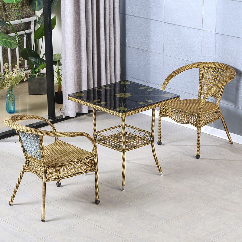 골드 : 모델 C-70 사각 2인용 의자 [편안함] 쿠션 포함