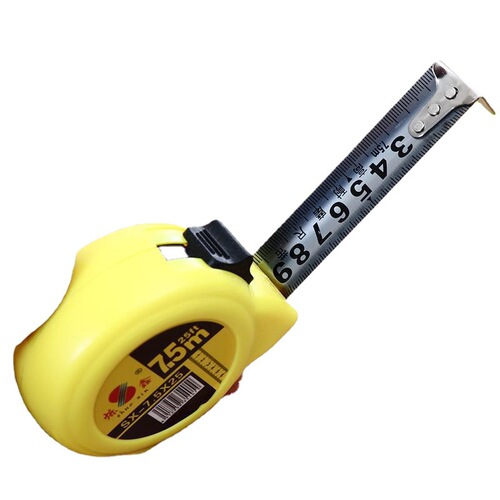 Manufacturer supply plastic tape measure high wear-resistant engineering metric tape measure 5 meters household object measurement box ruler wholesale