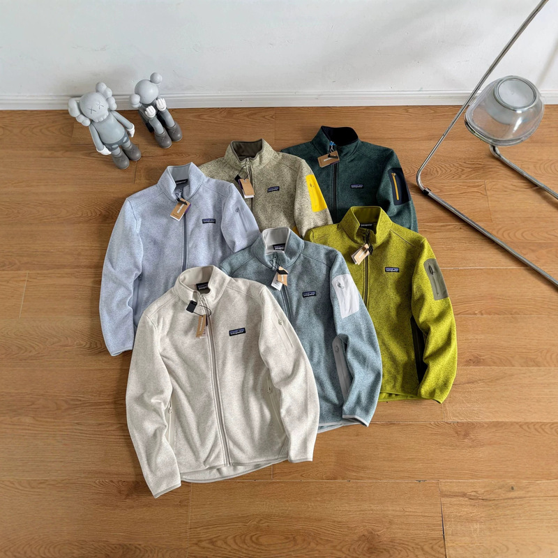 Pa@a Bata Mountain Series Outdoor Better Sweater Vest Fleece Warm Stand Collar Cardigan Jacket for Men and Women