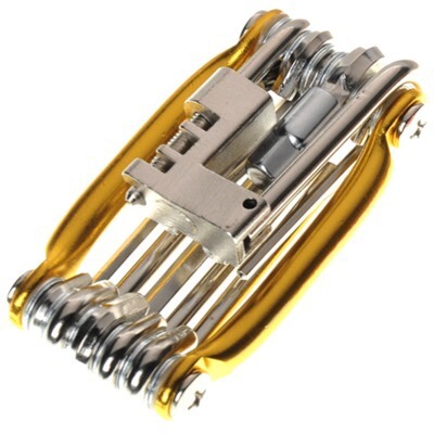 Bicycle repair combination set, multi-functional bicycle repair and maintenance tools, inner hexagonal set with chain cutter