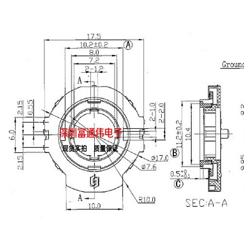 j8189个EC脚中空电位器升威位增量现货编码器开关脉冲18贴片定g3