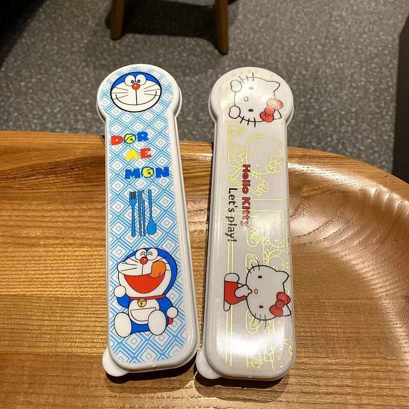 레드 KT 포크 + 젓가락 2종 세트(박스 포함)