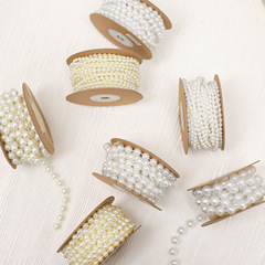 Christmas pearl ribbon fresh apple bouquet gift box ribbon packing tape star fishing line chain floral craft wholesale