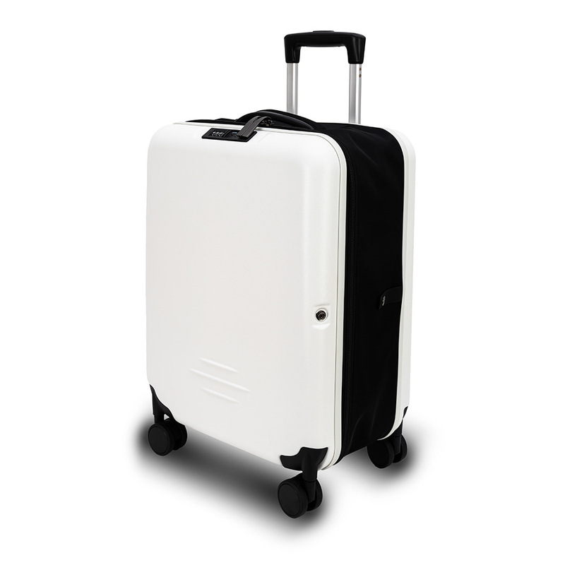 20 Inch Folding Suitcase with Universal Wheels Expandable Luggage Abs+Pc Hard Shell Trolley Case Waterproof and Scratch Resistant