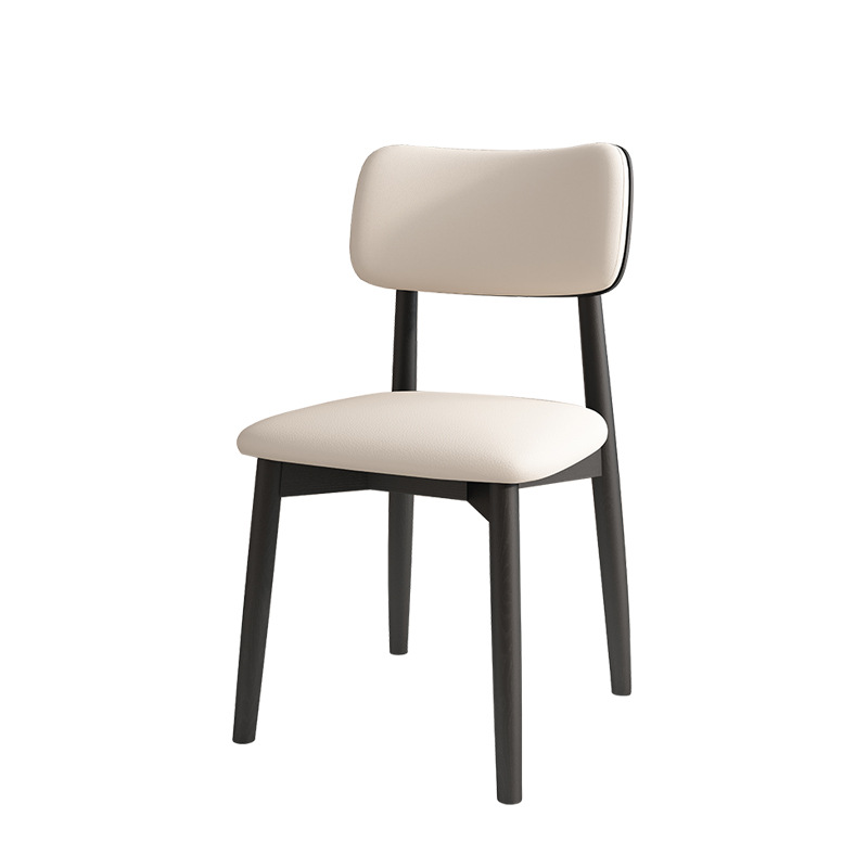 Silla de comedor de madera sólida nórdica, silla de comedor de hotel, silla de respaldo de fábrica, taburetes de comedor modernos y simples
