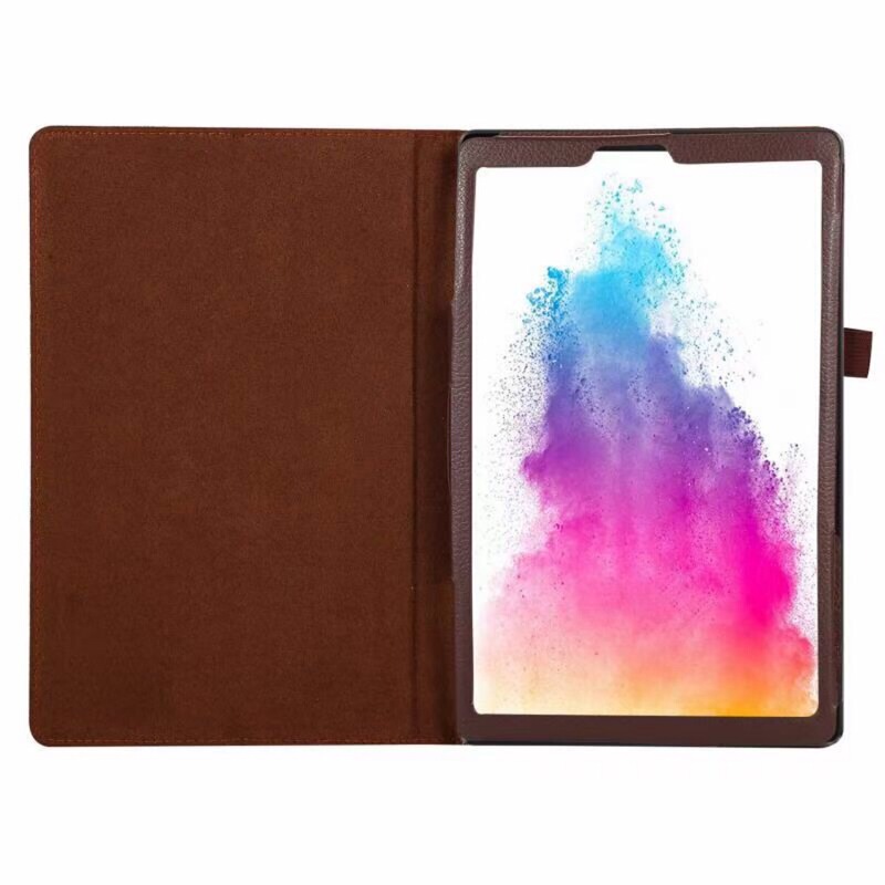 For Lenovo Tab M10 HD(2nd Gen) flat protective cover TB-X306F litchi pattern bracket leather cover